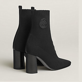 HERMES ブラック ニットブーツ 37 Jenna 90 ankle boot - Black | Hermès Portugal